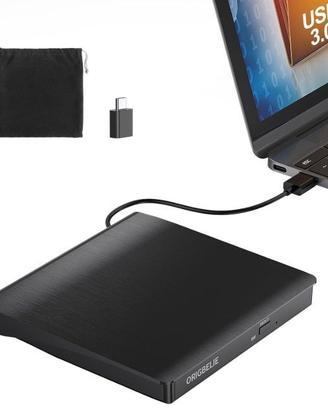 ORIGBELIE Masterizzatore DVD Esterno, USB 3.0 Type