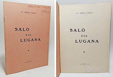 SALÒ E LA LUGANA - AVV. FOSSATI DONATO 1926
