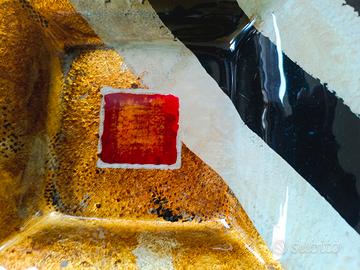 centro tavola in vetro di murano usato.