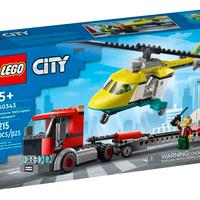 LEGO City 60343 Trasportatore di Elicotteri