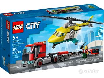 LEGO City 60343 Trasportatore di Elicotteri