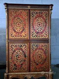 Mobile TV intarsiato stile Boulle 