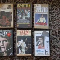 Vhs cassette film musicali elvis led zeppelin rock