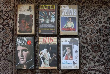 Vhs cassette film musicali elvis led zeppelin rock