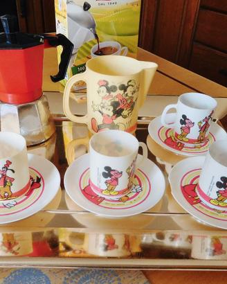 Servizio da Caffè Disney Suci Toys Italy anno 1970