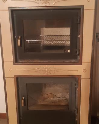 stufa a legna con forno 