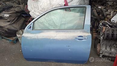 Porta anteriore sx 3p Nissan Micra blu