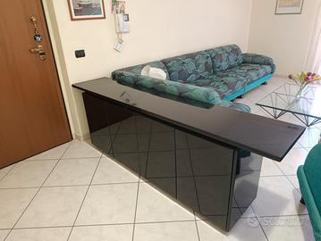 Madia credenza moderna 3 ante laccata nera