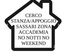 Stanza/appoggio Sassari. no notti no weekend