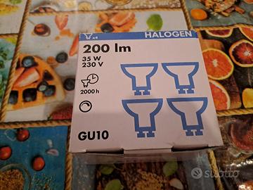 n°4 Faretti alogeni 35W 200 lumen attacco GU10
