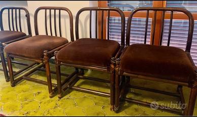 Set 4 sedie modernariato Bonacina