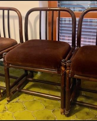 Set 4 sedie modernariato Bonacina