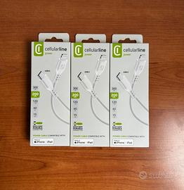 Cavi cellularline usb-c lightning nuovi