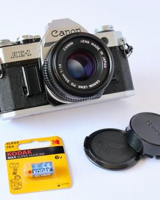 Canon AE-1 Chrome + Canon FD 50mm f/1.8 PERFETTA