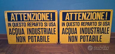 Cartello acqua non potabile