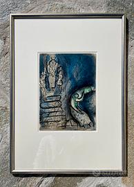 Assuero scaccia Vashti-Litografia originale Chagal