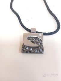 collana Morellato pendente acciaio con brillante