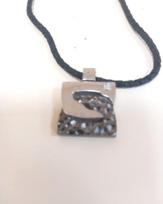 collana Morellato pendente acciaio con brillante