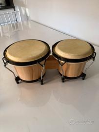 Tamburo bongo doppio 14 + 17 cm.