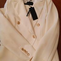 tailleur donna bianco/panna tg s