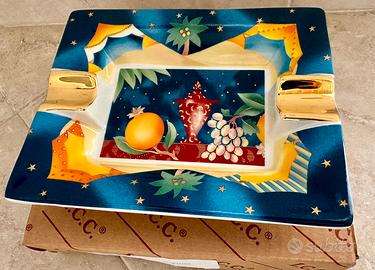 Posa cenere ceramica made in italy notte d'oriente