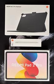 REDMI Pad 2 Pro + custodia tastiera + penna NUOVO
