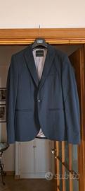 elegante giacca uomo SISLEY Blu Cotone 48