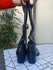 stivali in verrà pelle