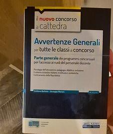 libro Avvertenze Generali concorso scuola