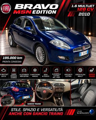 Fiat Bravo 1.6 MJT 120 CV DPF Dynamic CON GANCIO T