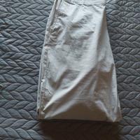 Pantalone donna est. Tg 46/48 in cot/elast. bianco