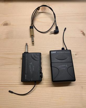 Sistema wireless per chitarra / microfono UHF