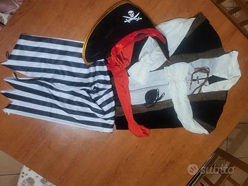 Maschera costume carnevale da pirata per bambini