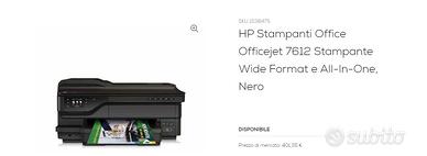 STAMPANTE A3 HP 7612 SCANNER COPIA FAX UFFICIO PC