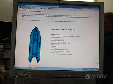 gommone tender canoa