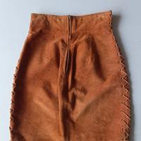 gonna vintage in camoscio