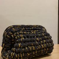 clutch bag nera e oro