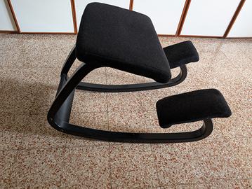stokke varier sedia ergonomica nera