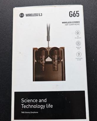 Auricolari G65 Wireless 5.3. Cuffie/Écouteurs/Auri