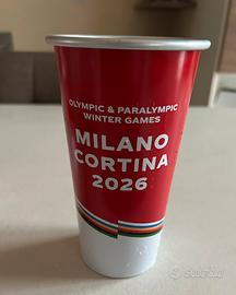 Bicchiere Coca Cola Olimpiadi Milano Cortina