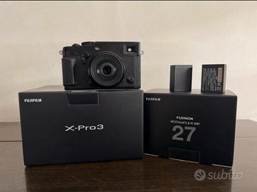 Fotocamera Fujifilm X-Pro3 + Obiettivo 27mm