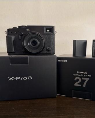 Fotocamera Fujifilm X-Pro3 + Obiettivo 27mm