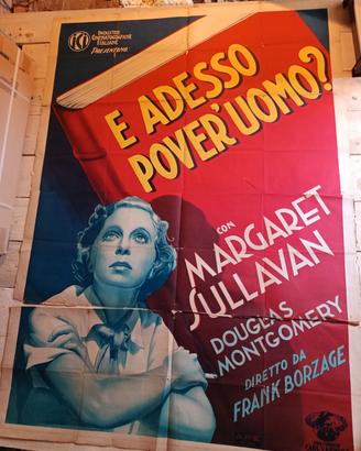 Manifesto cinema "E ADESSO POVER'UOMO?" F. Borzage