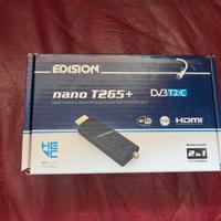 Decoder digitale terrestre Edision Nano T265 +