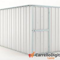 deposito attrezzi giardino 175x307cm 5,4mq bianco