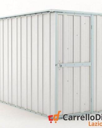 deposito attrezzi giardino 175x307cm 5,4mq bianco