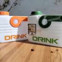 Set 2 taniche vintage per acqua 2,9L nuove