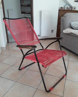 vintage anni '50 sdraio sedia 