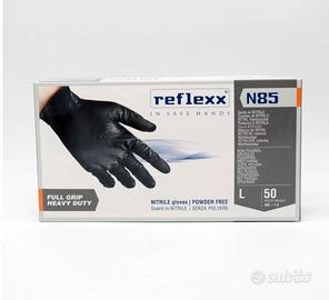 guanti in nitrile reflexx neri