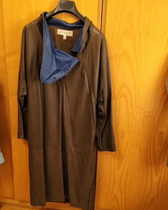 Vestito pelle marrone